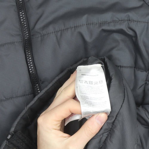Regatta Men Grey Hooded Puffer Jacket L Winter Warm Outdoor