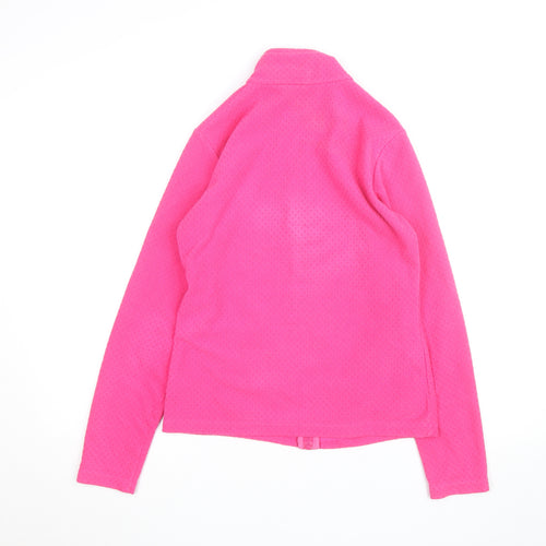Marks and Spencer Womens Pink Size 8 Fleece Full Zip Activewear Jacket