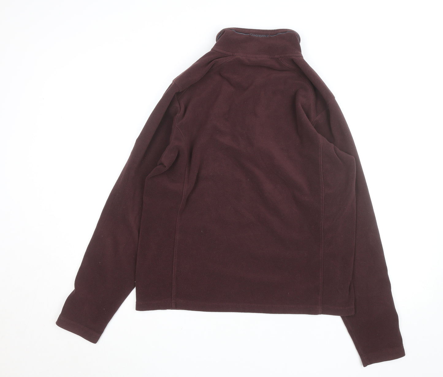 Craghoppers Men's Burgundy Fleece 1/2 Zip Windproof Jacket Size M