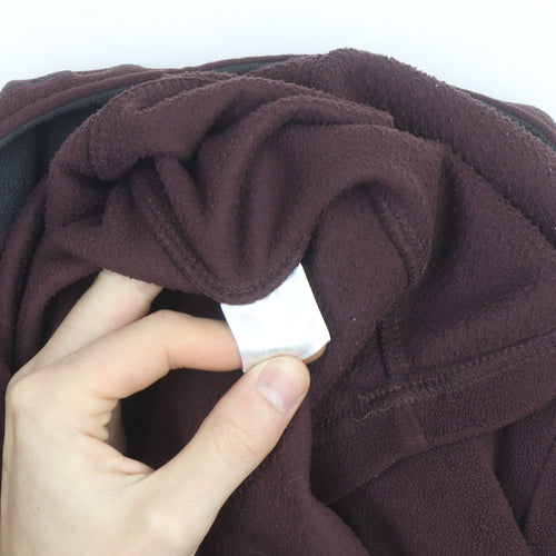 Craghoppers Men's Burgundy Fleece 1/2 Zip Windproof Jacket Size M