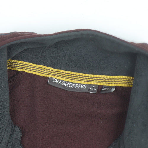 Craghoppers Men's Burgundy Fleece 1/2 Zip Windproof Jacket Size M