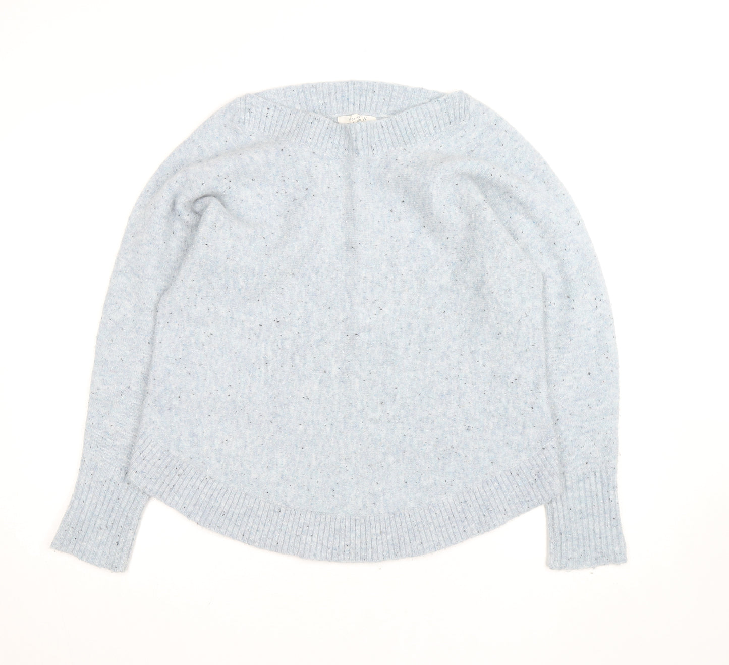 White Stuff Women’s Blue Wool Blend Crew Neck Jumper Size 14