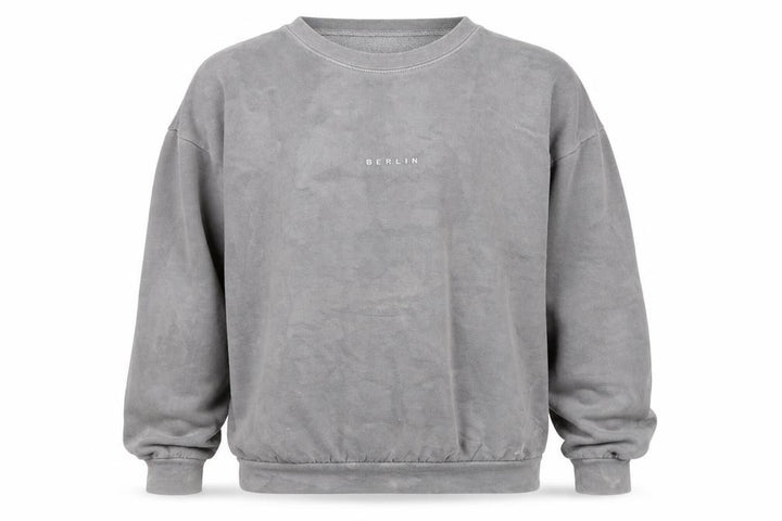 Topman Men’s Grey Berlin Crew Neck Pullover Sweatshirt Size L