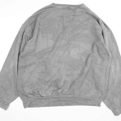 Topman Men’s Grey Berlin Crew Neck Pullover Sweatshirt Size L