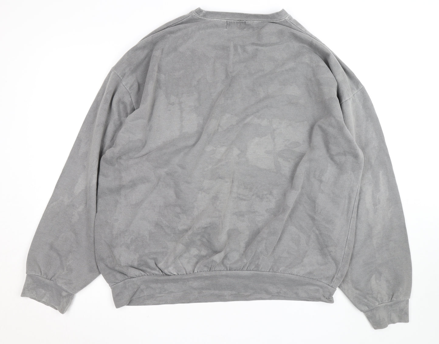 Topman Men’s Grey Berlin Crew Neck Pullover Sweatshirt Size L