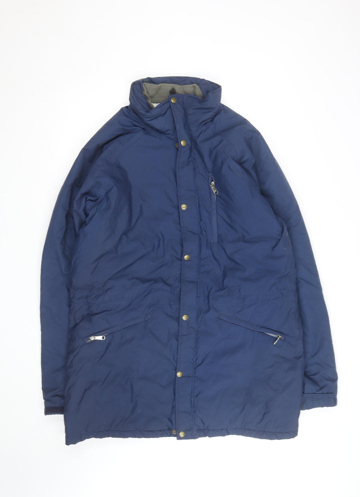 L.L. Bean Men's Blue XL Long Nylon Winter Parka Coat