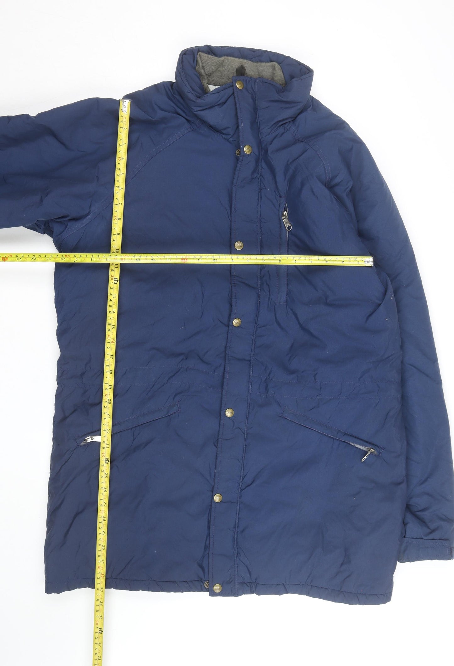 L.L. Bean Men's Blue XL Long Nylon Winter Parka Coat