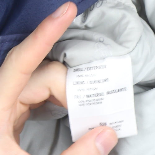 L.L. Bean Men's Blue XL Long Nylon Winter Parka Coat