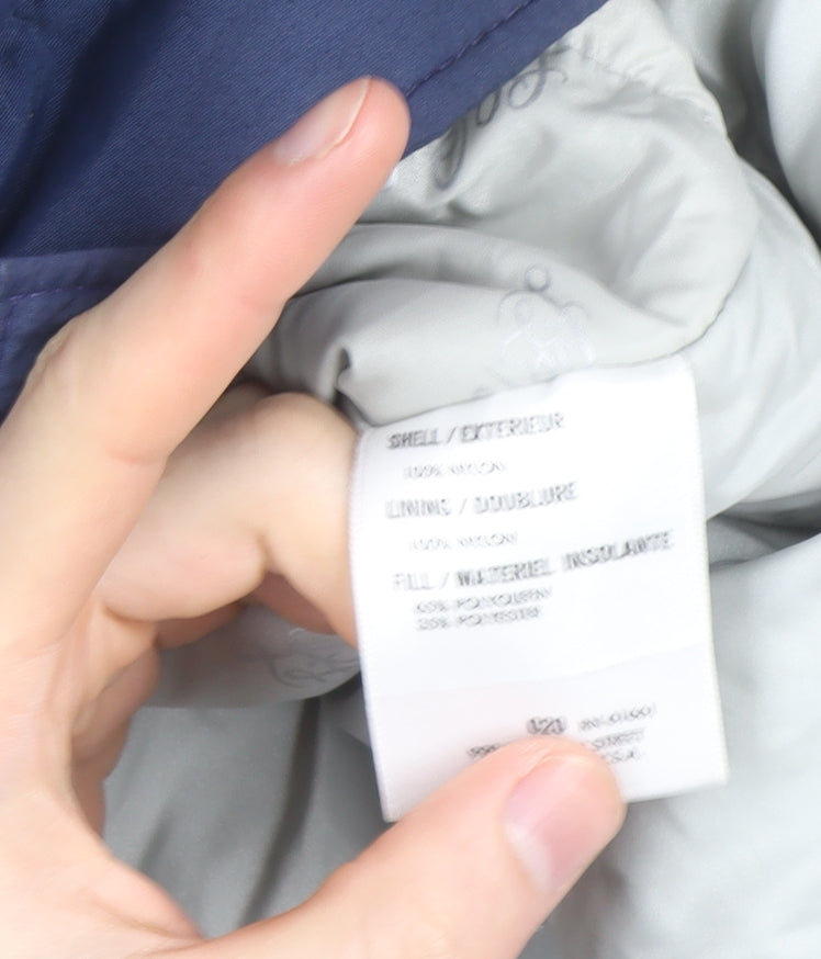L.L. Bean Men's Blue XL Long Nylon Winter Parka Coat