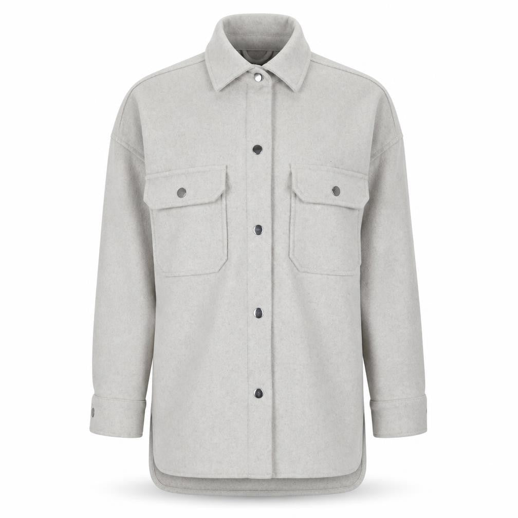 Front view of Zara Men's Grey Wool Blend Button Jacket XS Regular Fit