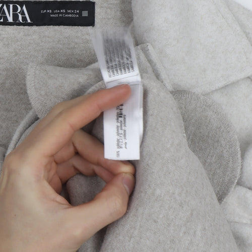Zara Men's Grey Wool Blend Button Jacket XS Regular Fit