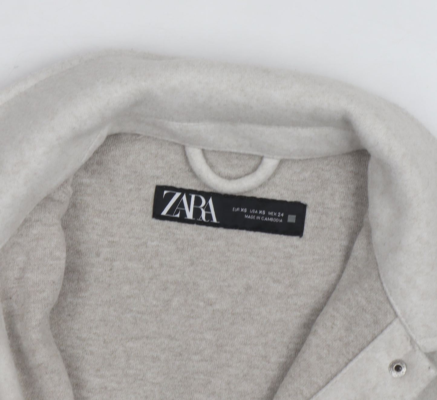 Zara Men's Grey Wool Blend Button Jacket XS Regular Fit