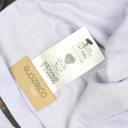 Marks and Spencer Grey Wool Dress Pants Women’s Size 15 Pleated