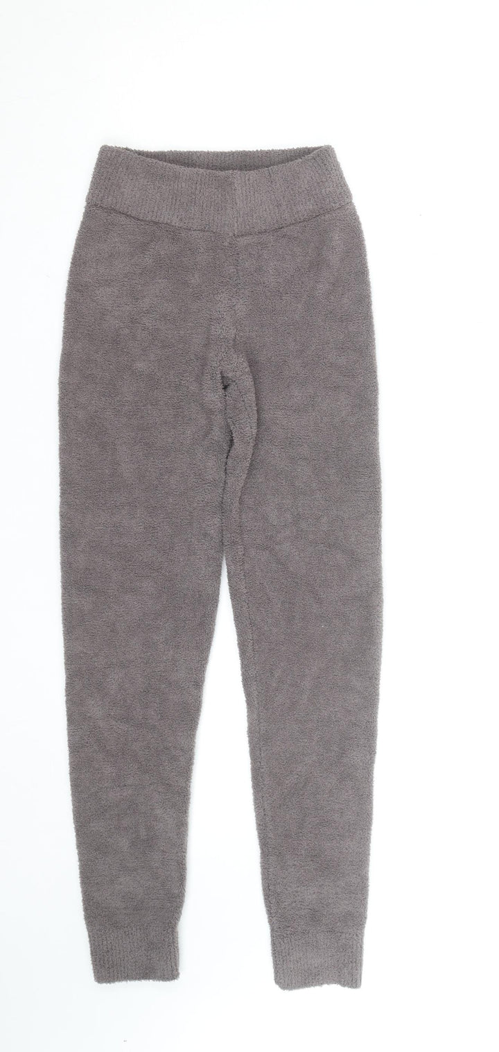 Marks and Spencer Women's Grey XS Fleece Jogger Activewear Trousers