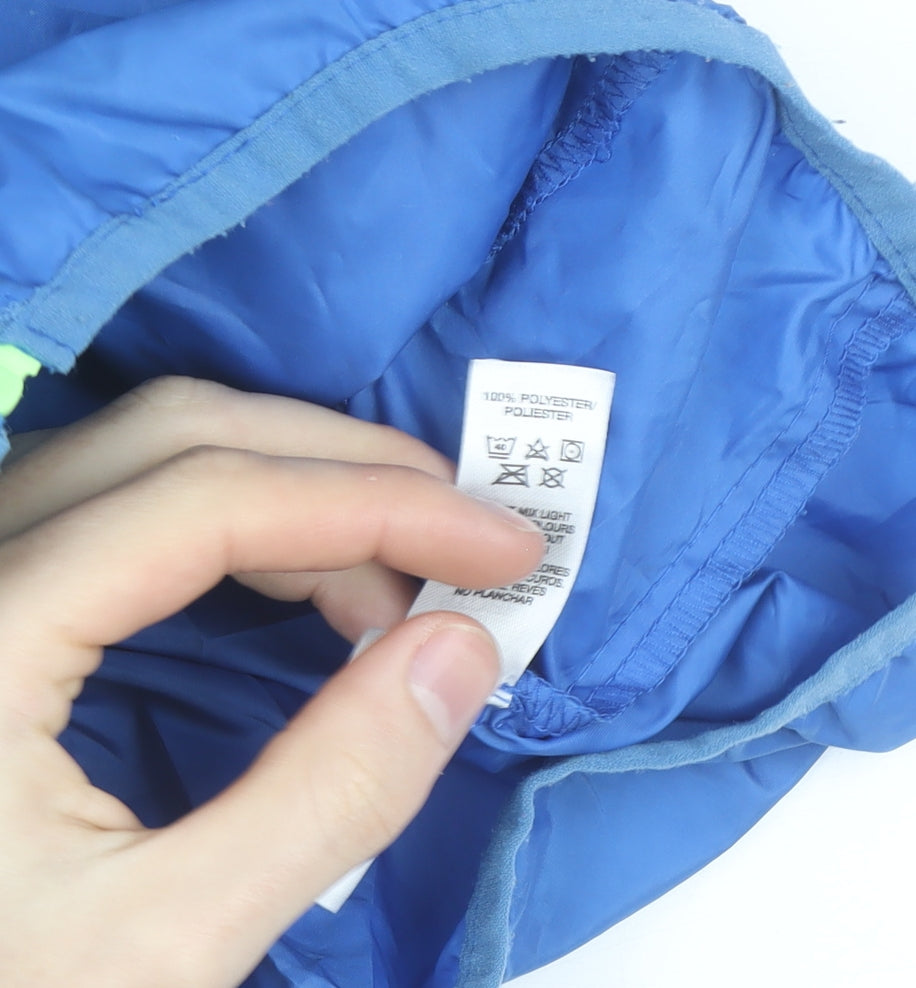 Dunnes Stores Boys Blue Hooded Windbreaker Jacket 7-8 Years Lightweight