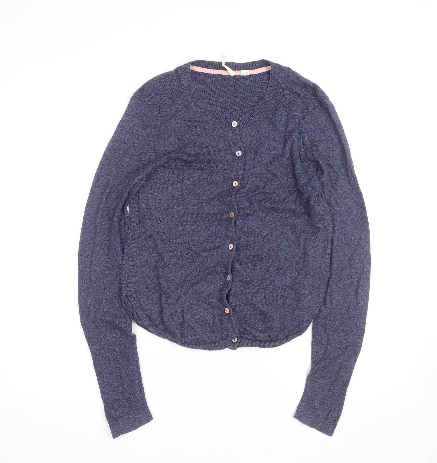 Hush Women's Purple Cotton Cashmere Long Sleeve Cardigan Size 12