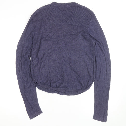 Hush Women's Purple Cotton Cashmere Long Sleeve Cardigan Size 12