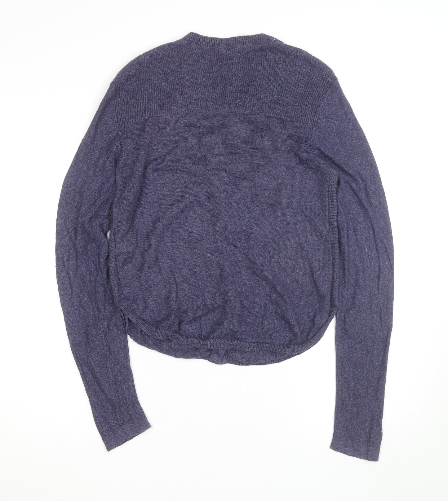 Hush Women's Purple Cotton Cashmere Long Sleeve Cardigan Size 12