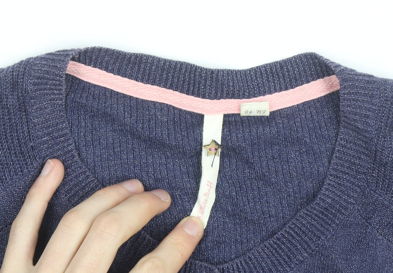 Hush Women's Purple Cotton Cashmere Long Sleeve Cardigan Size 12