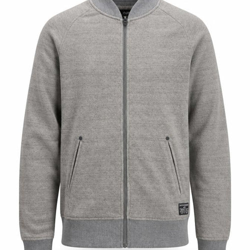 Jack & Jones Men’s Grey Full Zip Knit Jumper Size M