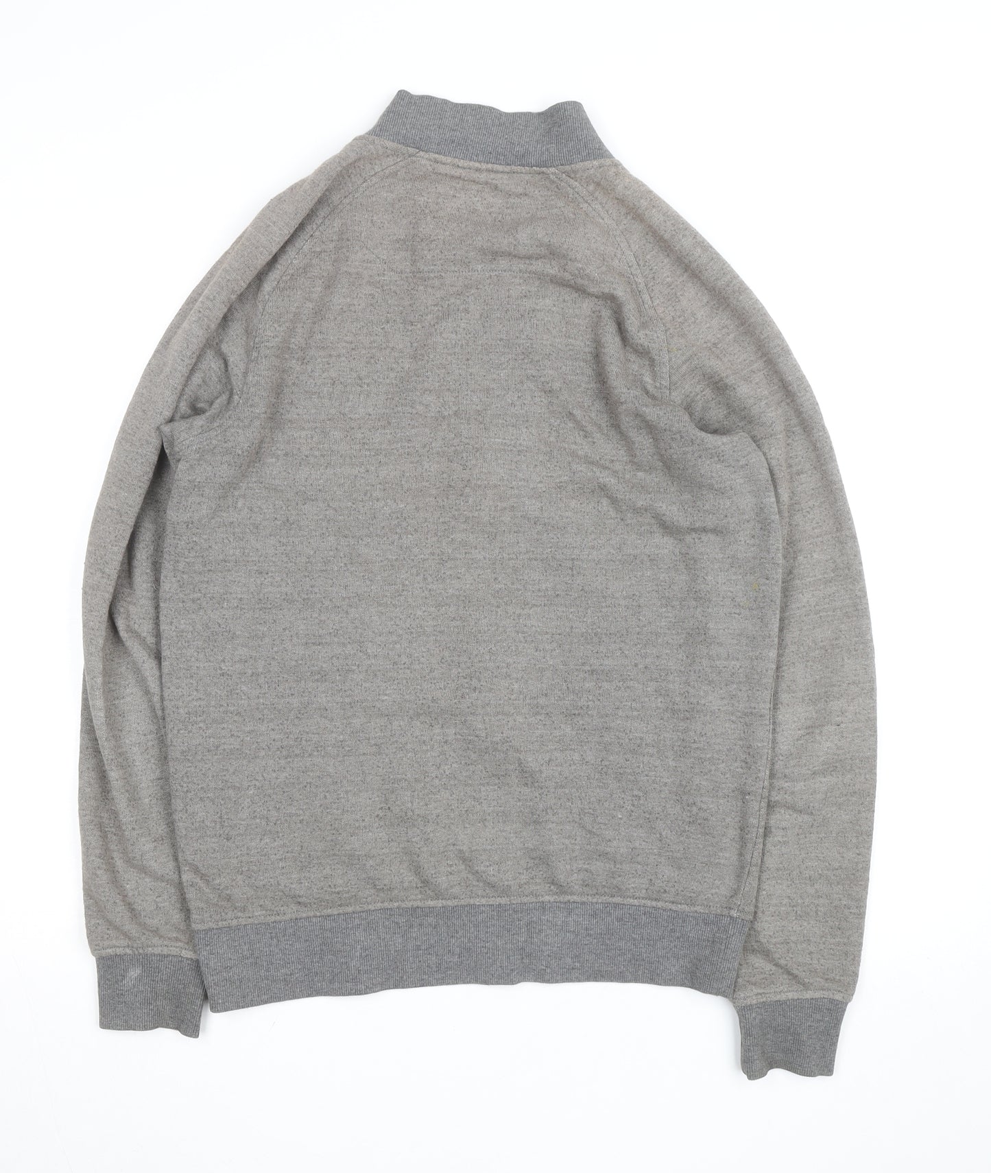 Jack & Jones Men’s Grey Full Zip Knit Jumper Size M