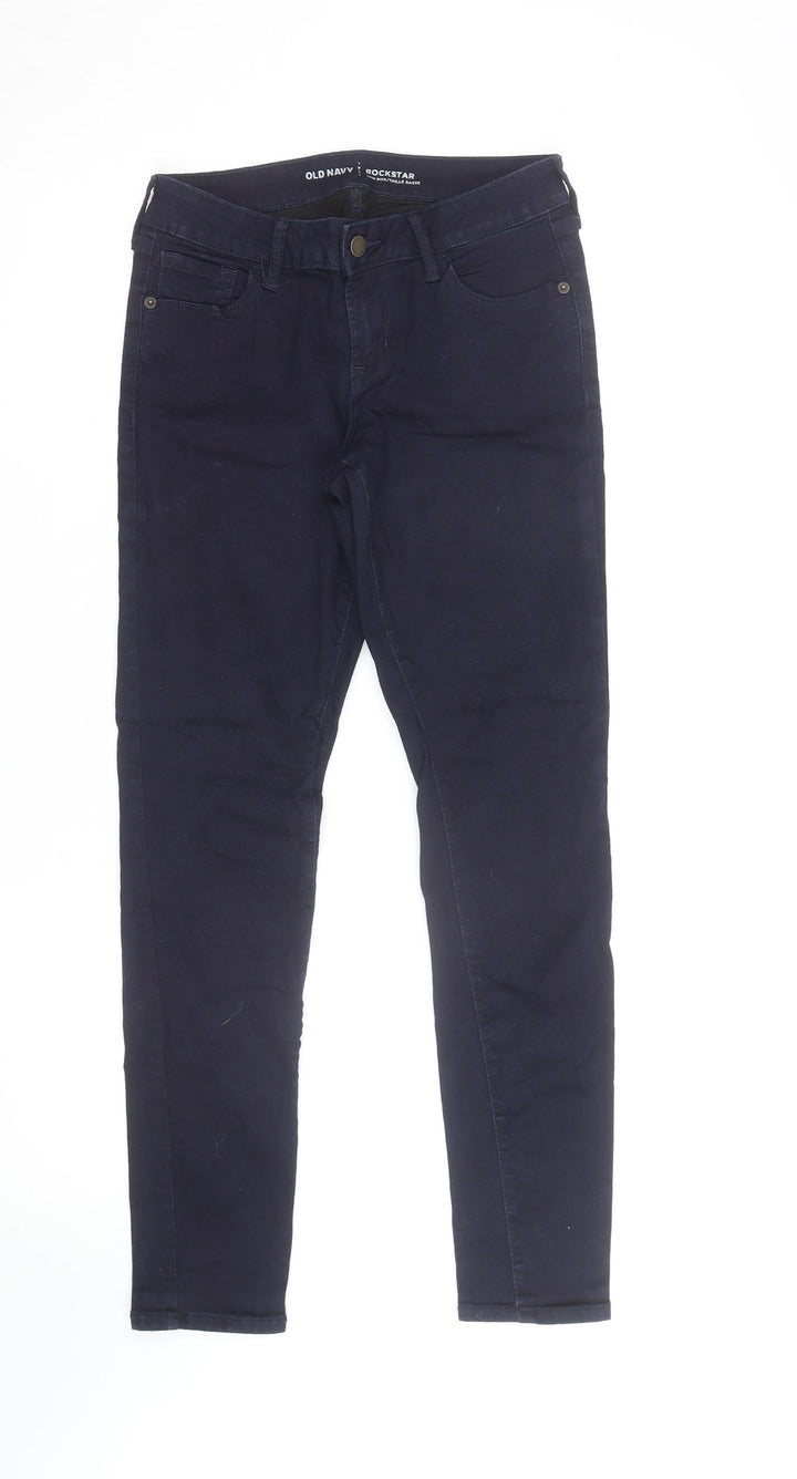 Old Navy Women’s Blue Skinny Low Rise Rockstar Jeans Size 4