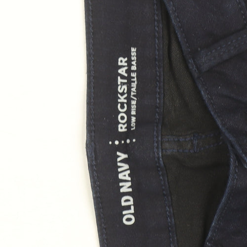 Old Navy Women’s Blue Skinny Low Rise Rockstar Jeans Size 4