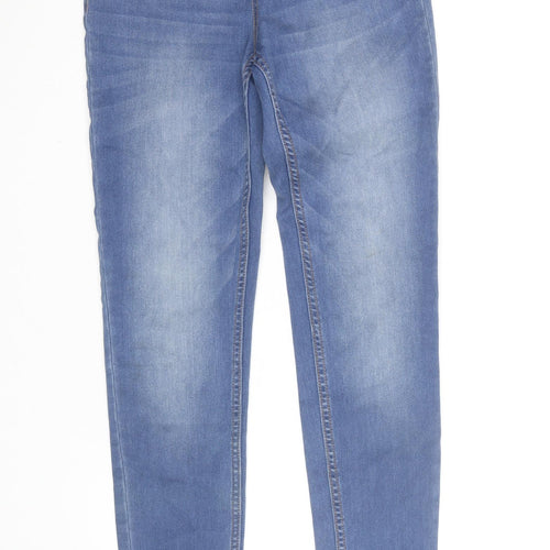 Pieces Women's Blue High Rise Jeggings Size S Slim Fit Denim