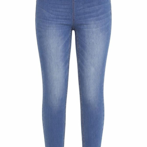 Pieces Women's Blue High Rise Jeggings Size S Slim Fit Denim