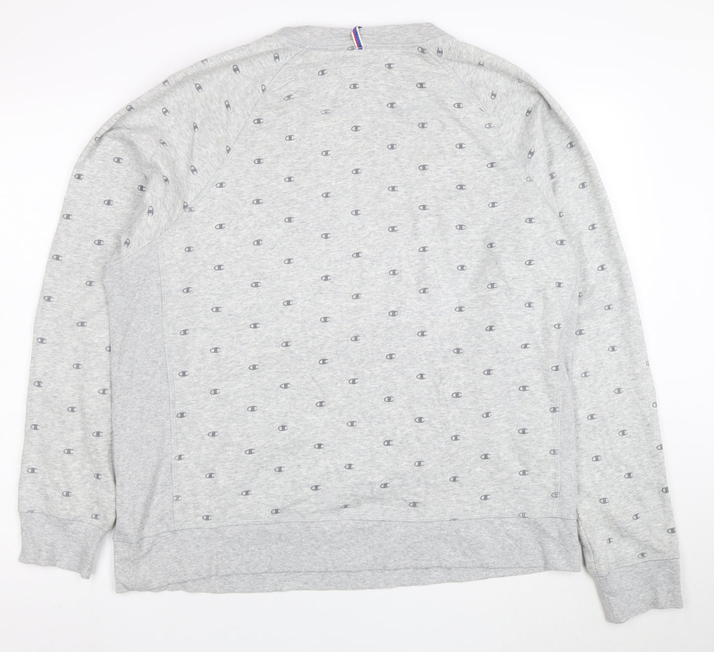 Champion Womens Grey Logo Sweatshirt XL Comfortable Casual