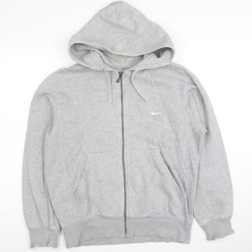 Nike Men’s Grey Full Zip Hoodie Size S Regular Fit