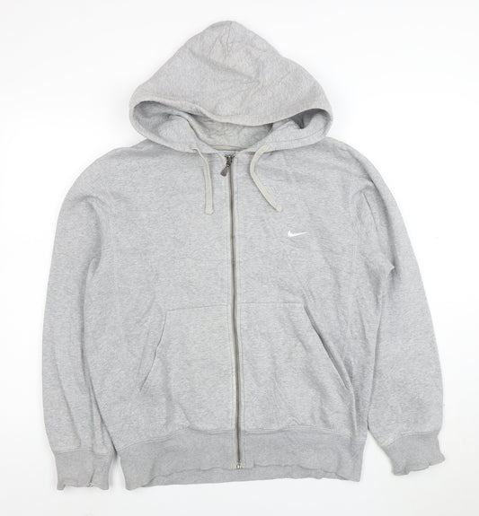 Nike Men’s Grey Full Zip Hoodie Size S Regular Fit