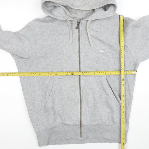 Nike Men’s Grey Full Zip Hoodie Size S Regular Fit