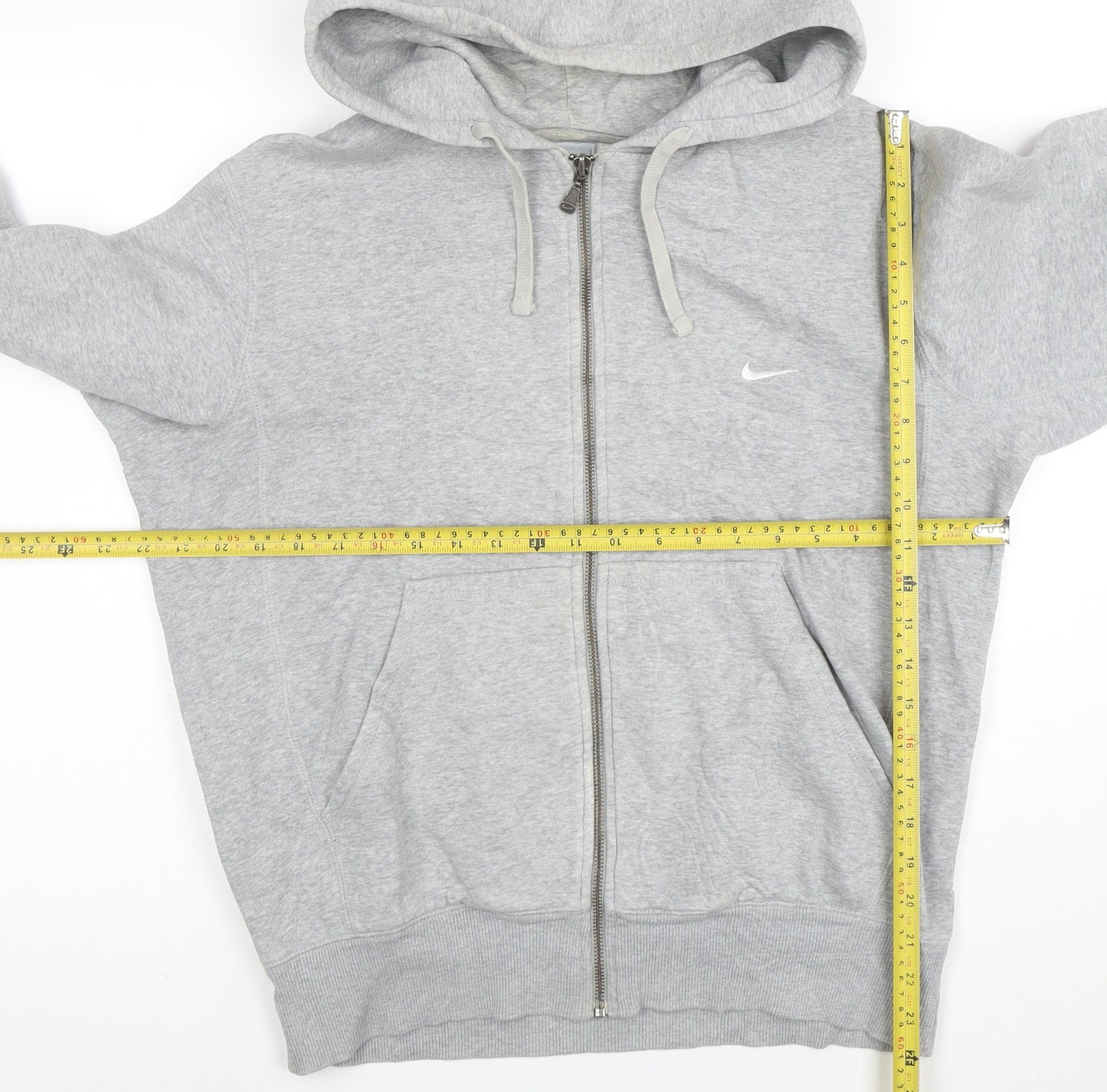 Nike Men’s Grey Full Zip Hoodie Size S Regular Fit