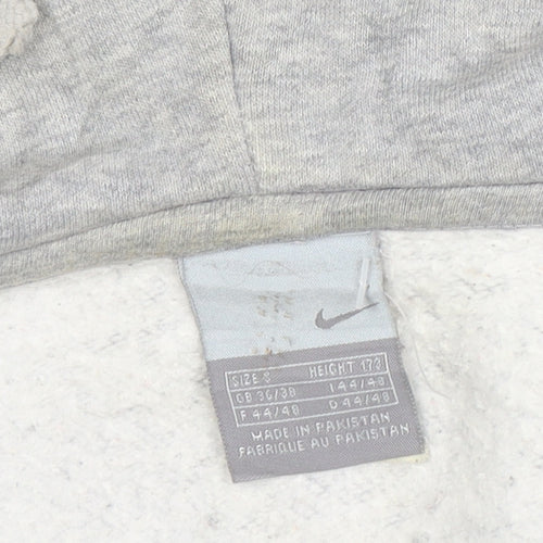 Nike Men’s Grey Full Zip Hoodie Size S Regular Fit