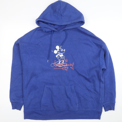 Primark Disney Unisex Blue Mickey Mouse Pullover Hoodie XS