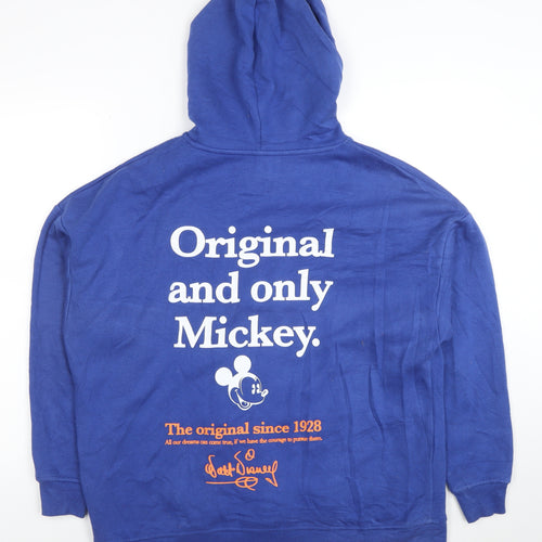 Primark Disney Unisex Blue Mickey Mouse Pullover Hoodie XS