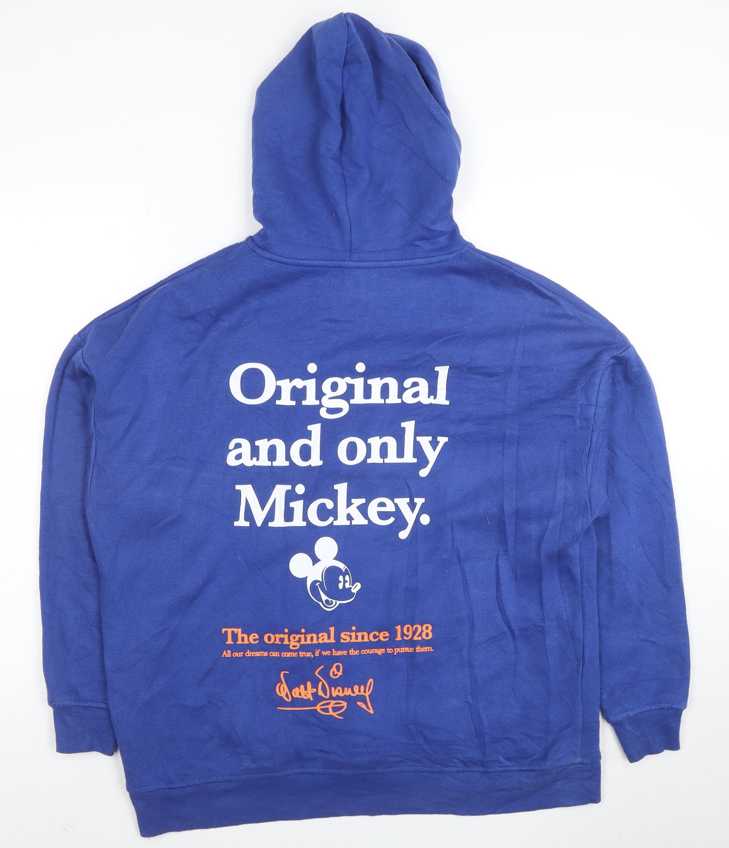 Primark Disney Unisex Blue Mickey Mouse Pullover Hoodie XS