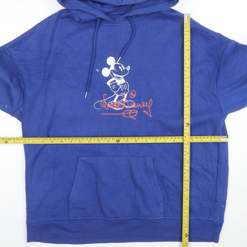 Primark Disney Unisex Blue Mickey Mouse Pullover Hoodie XS