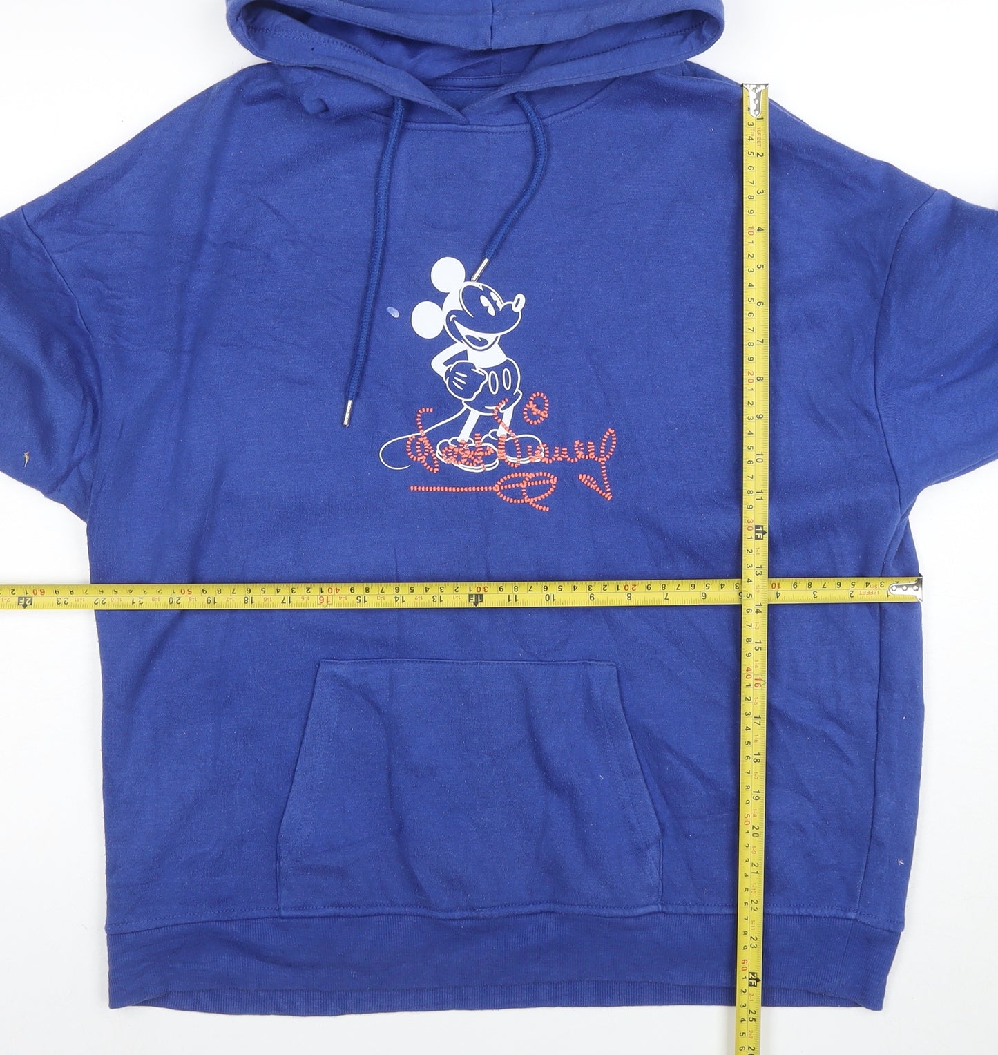 Primark Disney Unisex Blue Mickey Mouse Pullover Hoodie XS