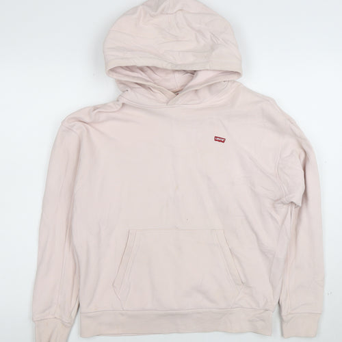 Levi's Womens Beige 2XS Pullover Hoodie 100% Cotton Casual