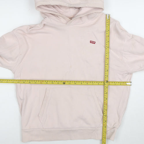 Levi's Womens Beige 2XS Pullover Hoodie 100% Cotton Casual