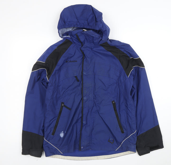 Columbia Boys Blue Hooded Waterproof Parka Jacket 14-16 Years