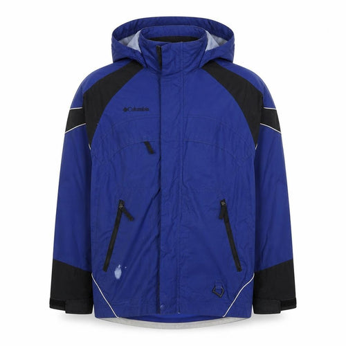 Columbia Boys Blue Hooded Waterproof Parka Jacket 14-16 Years