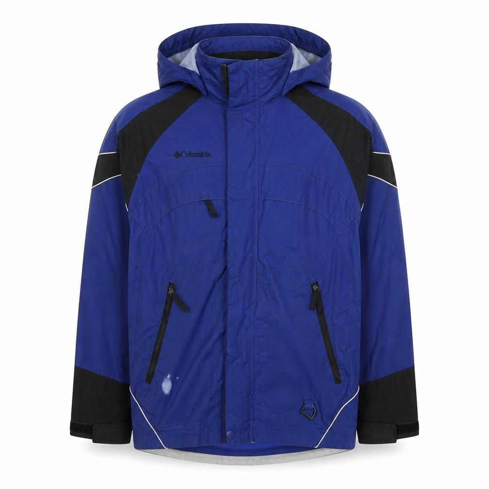 Columbia Boys Blue Hooded Waterproof Parka Jacket 14-16 Years