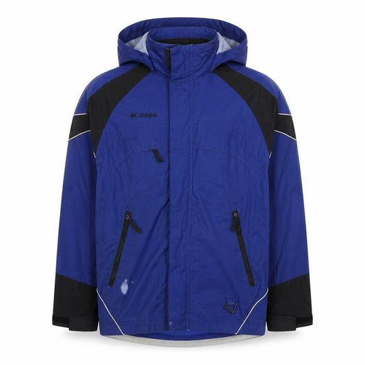 Columbia Boys Blue Hooded Waterproof Parka Jacket 14-16 Years