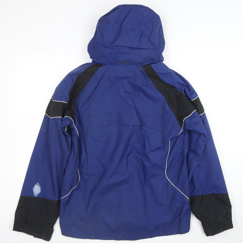 Columbia Boys Blue Hooded Waterproof Parka Jacket 14-16 Years