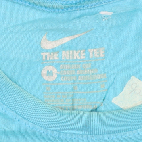 Nike Men's Blue Just Do It Crew Neck Athletic Fit T-Shirt Size M