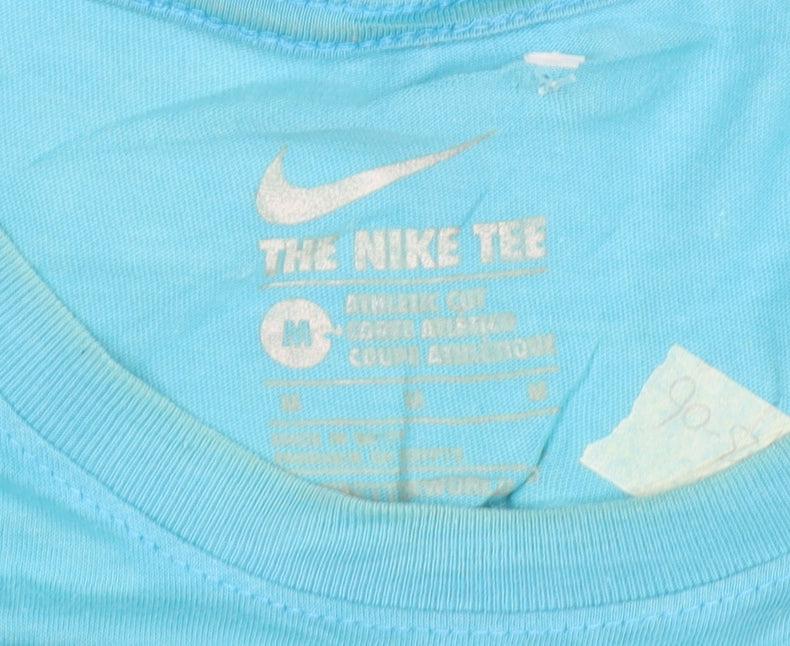 Nike Men's Blue Just Do It Crew Neck Athletic Fit T-Shirt Size M