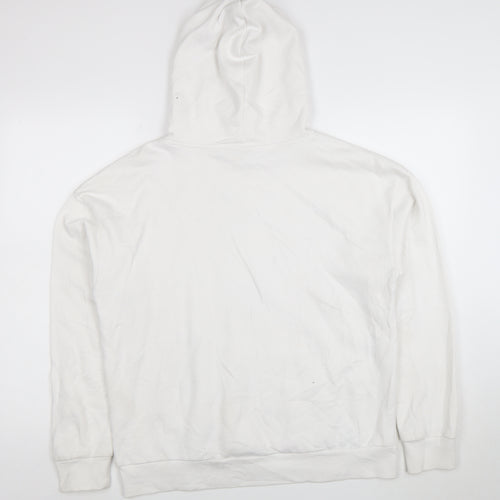 Disney Women White Mickey Mouse Pullover Hoodie Size S